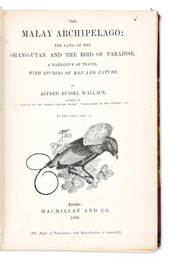Wallace, Alfred Russel (1813-1923) The Malay Archipelago.